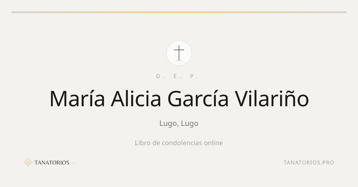 Memorial de María Alicia García Vilariño