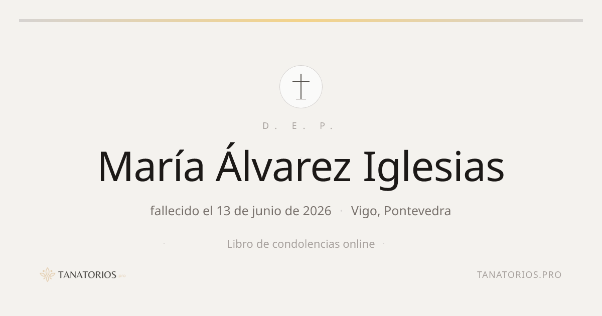 Memorial de María Álvarez Iglesias