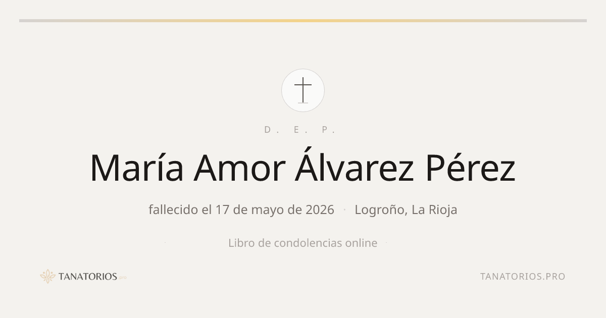 Memorial de María Amor Álvarez Pérez