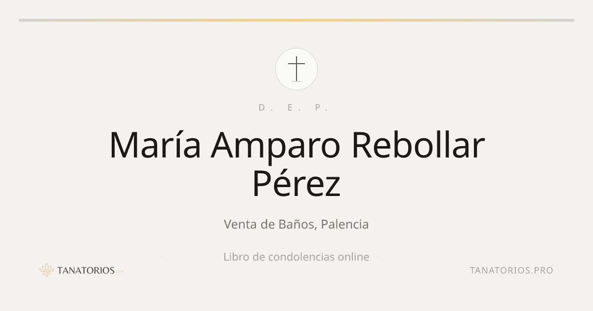Memorial de María Amparo Rebollar Pérez