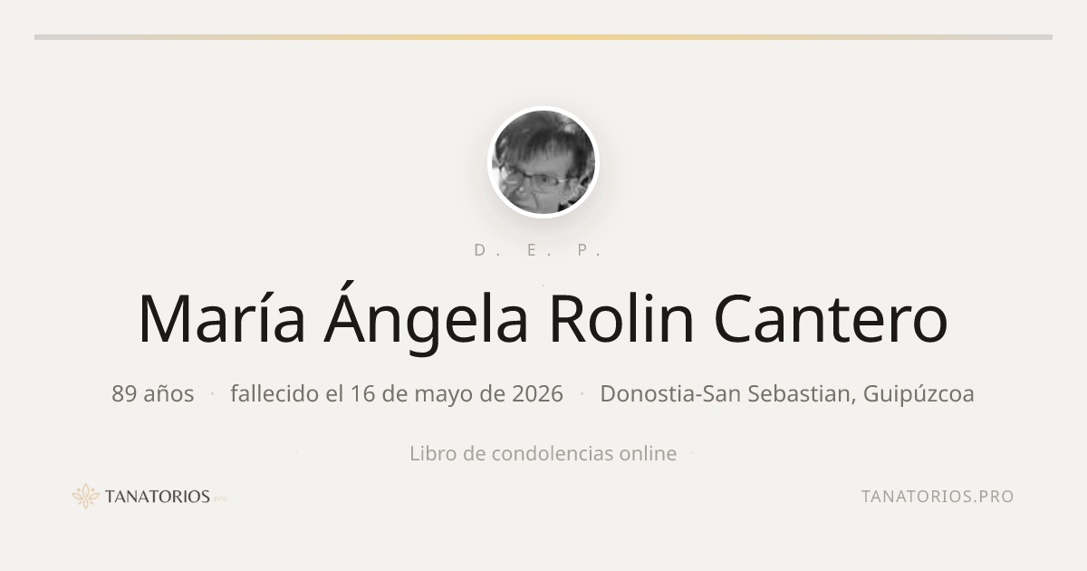 Memorial de María Ángela Rolin Cantero