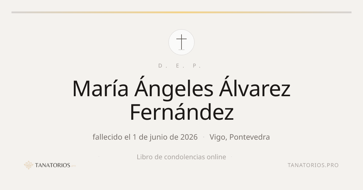 Memorial de María Ángeles Álvarez Fernández