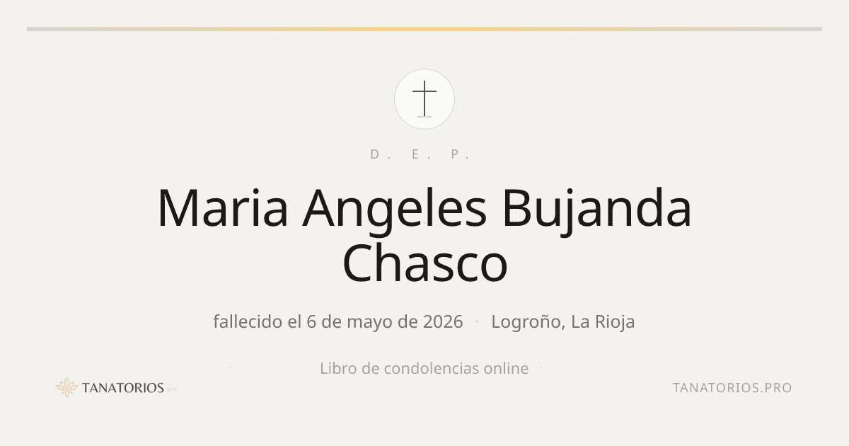 Memorial de Maria Angeles Bujanda Chasco