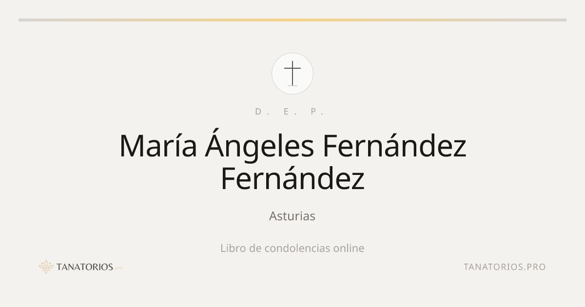 Memorial de María Ángeles Fernández Fernández