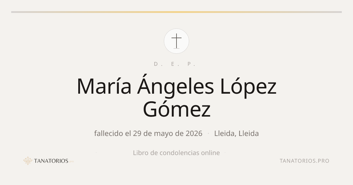 Memorial de María Ángeles López Gómez