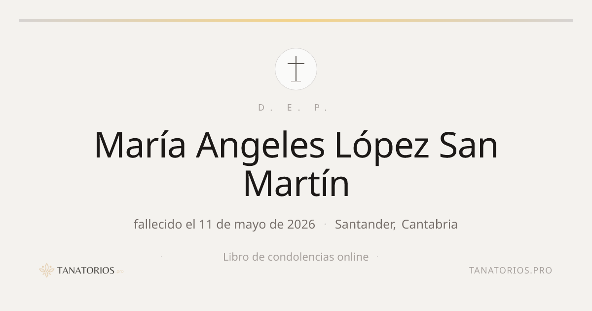 Memorial de María Angeles López San Martín