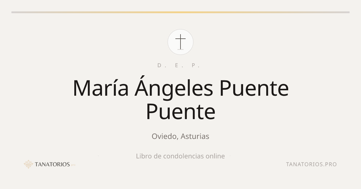Memorial de María Ángeles Puente Puente