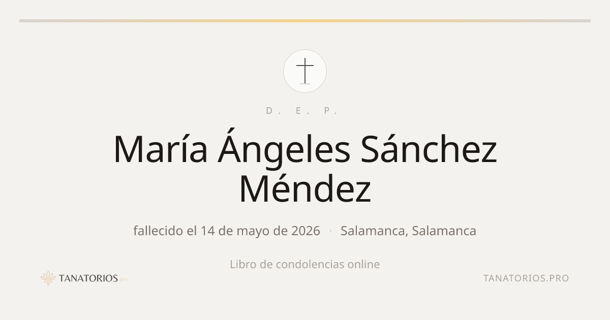 Memorial de María Ángeles Sánchez Méndez