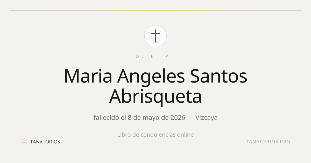 Memorial de Maria Angeles Santos Abrisqueta