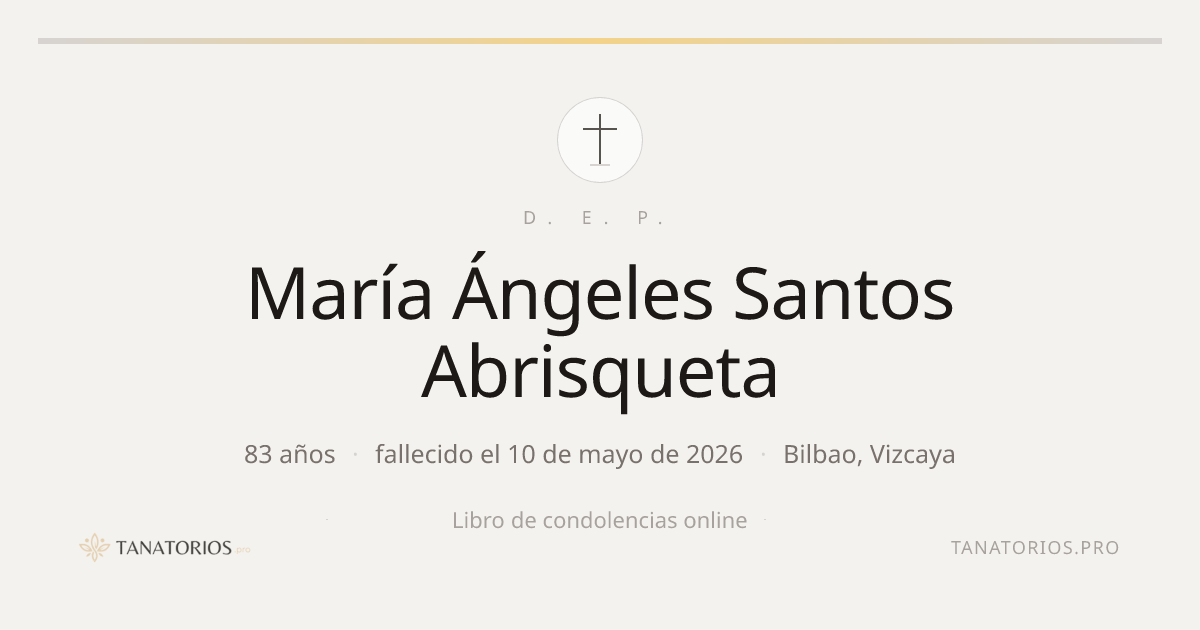 Memorial de María Ángeles Santos Abrisqueta