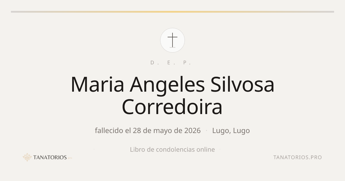 Memorial de Maria Angeles Silvosa Corredoira