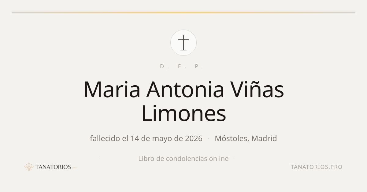 Memorial de Maria Antonia Viñas Limones