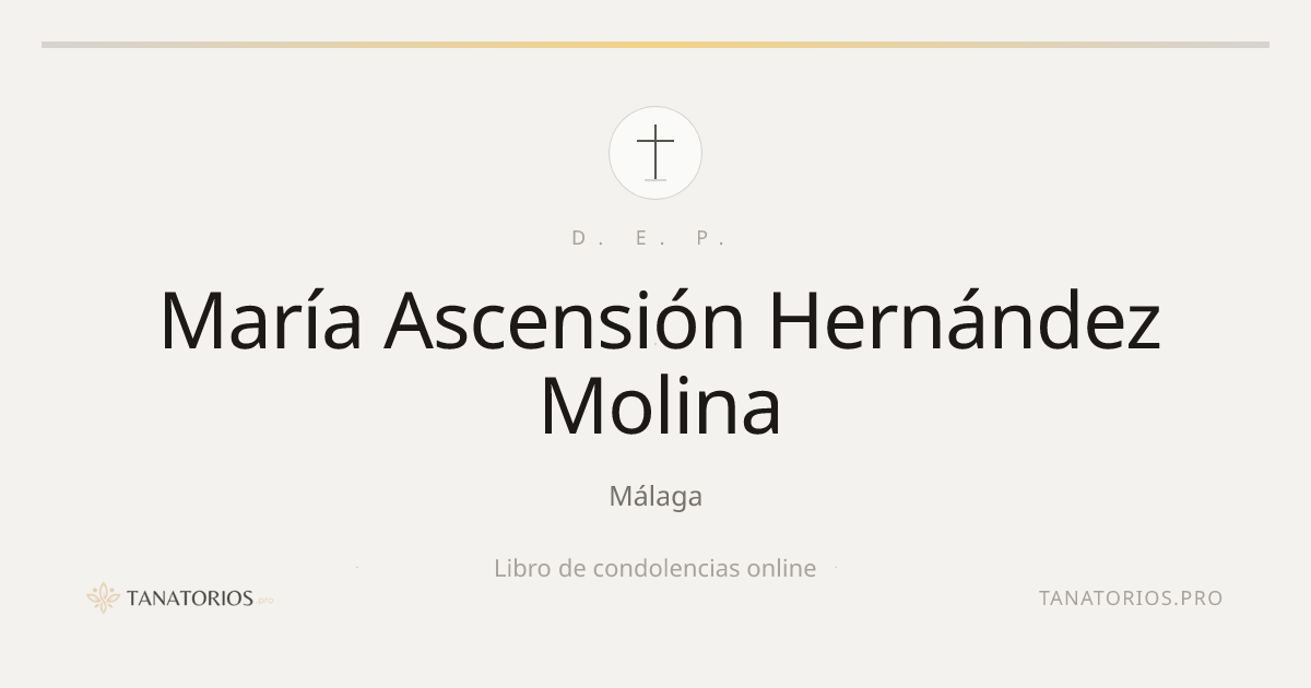 Memorial de María Ascensión Hernández Molina