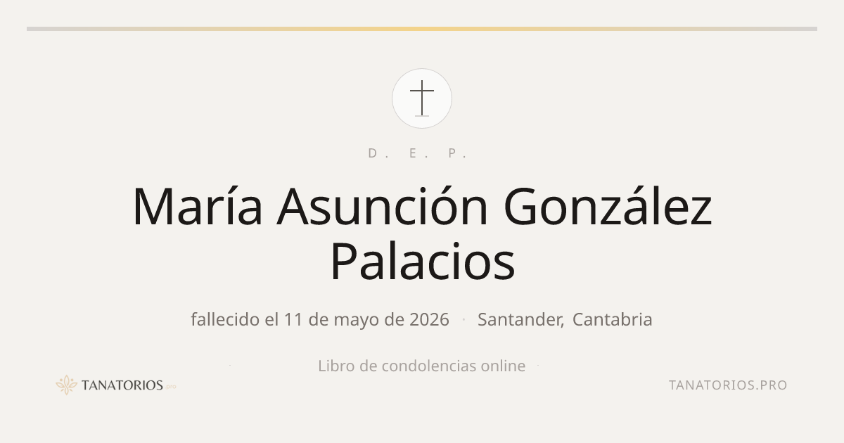 Memorial de María Asunción González Palacios