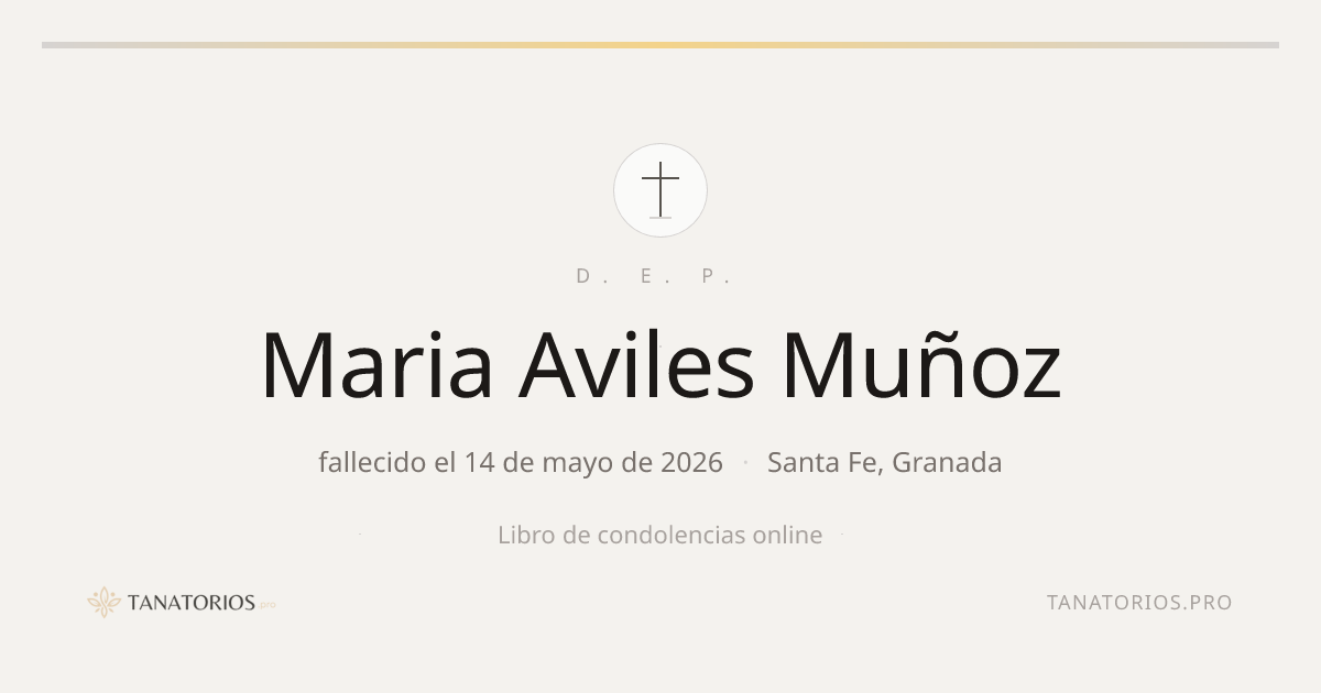 Memorial de Maria Aviles Muñoz