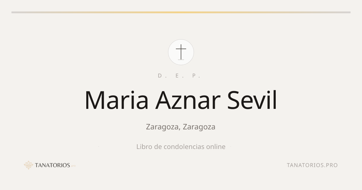 Memorial de Maria Aznar Sevil