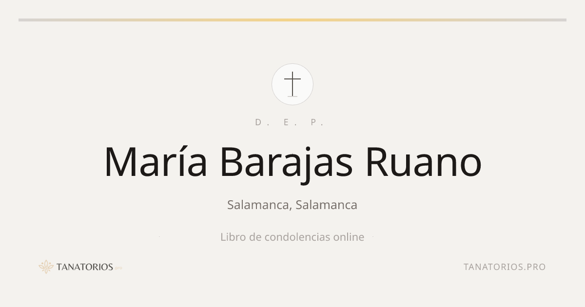 Memorial de María Barajas Ruano