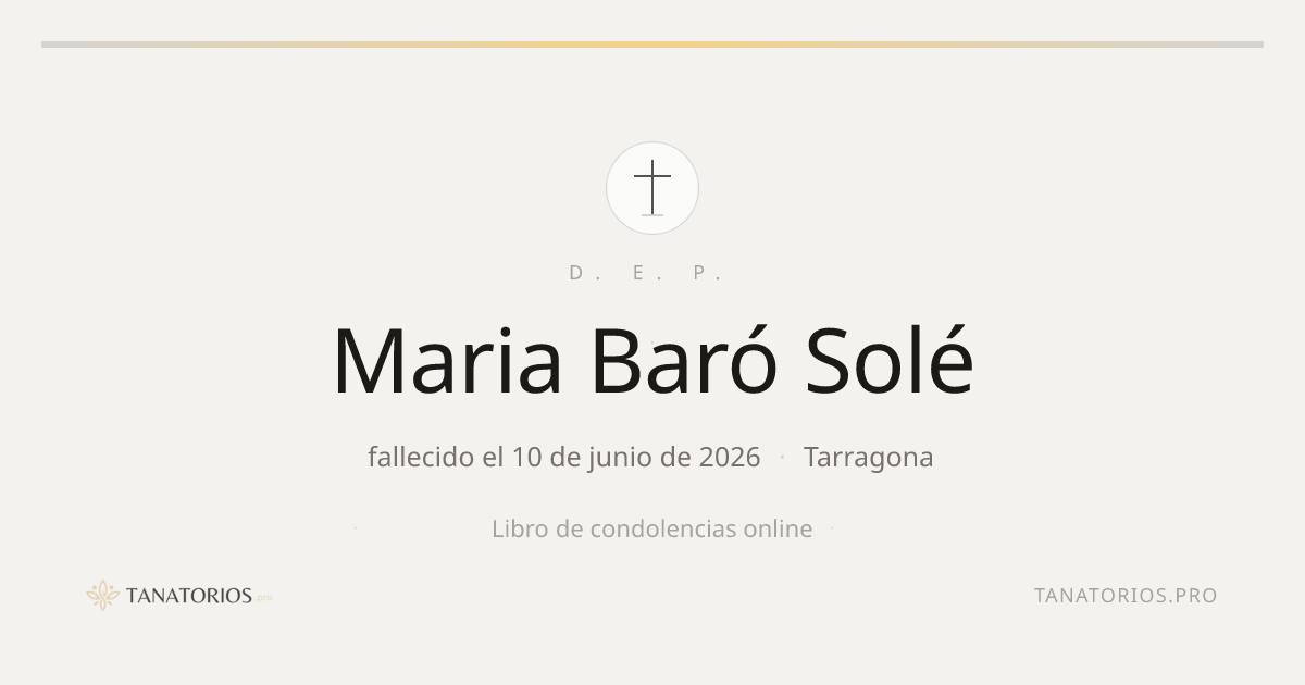Memorial de Maria Baró Solé