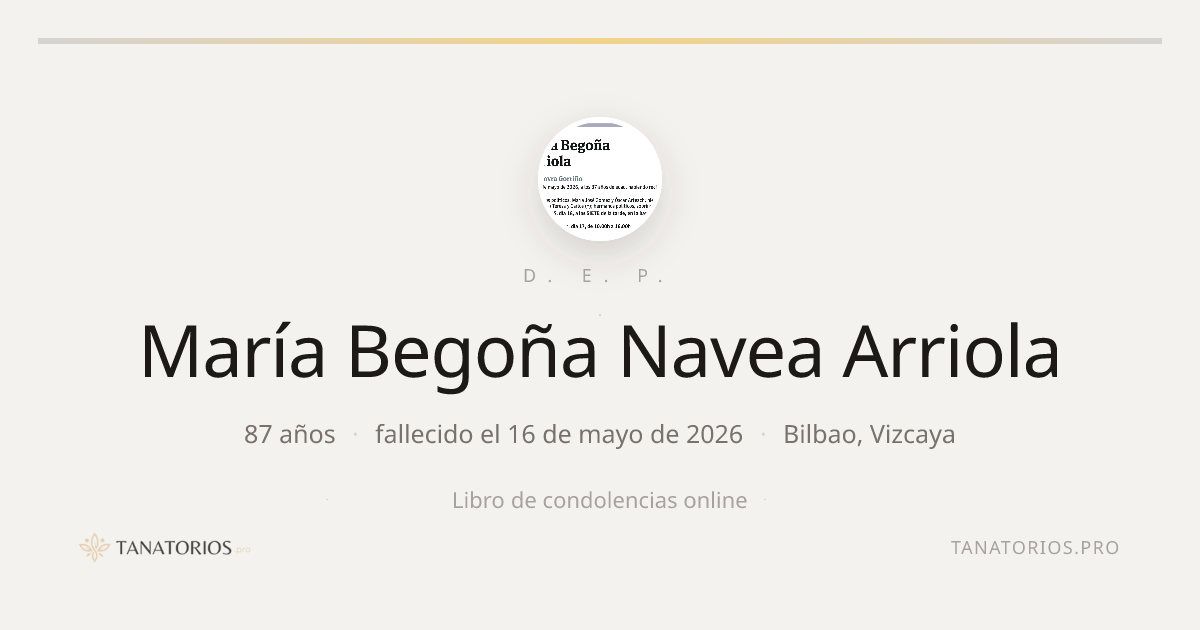 Memorial de María Begoña Navea Arriola