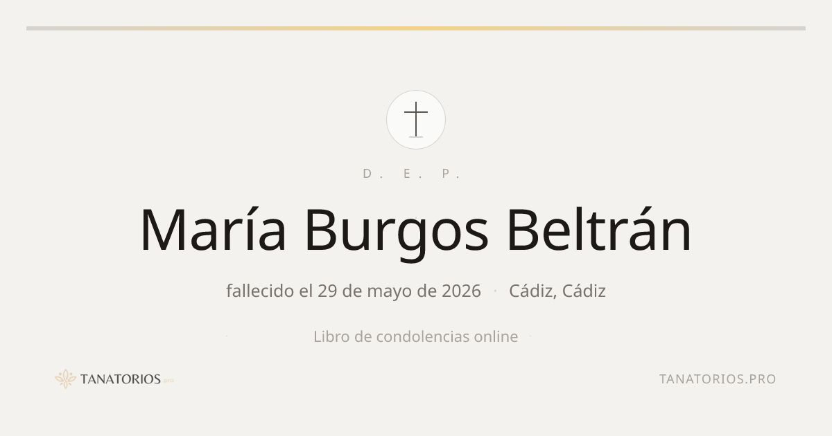 Memorial de María Burgos Beltrán