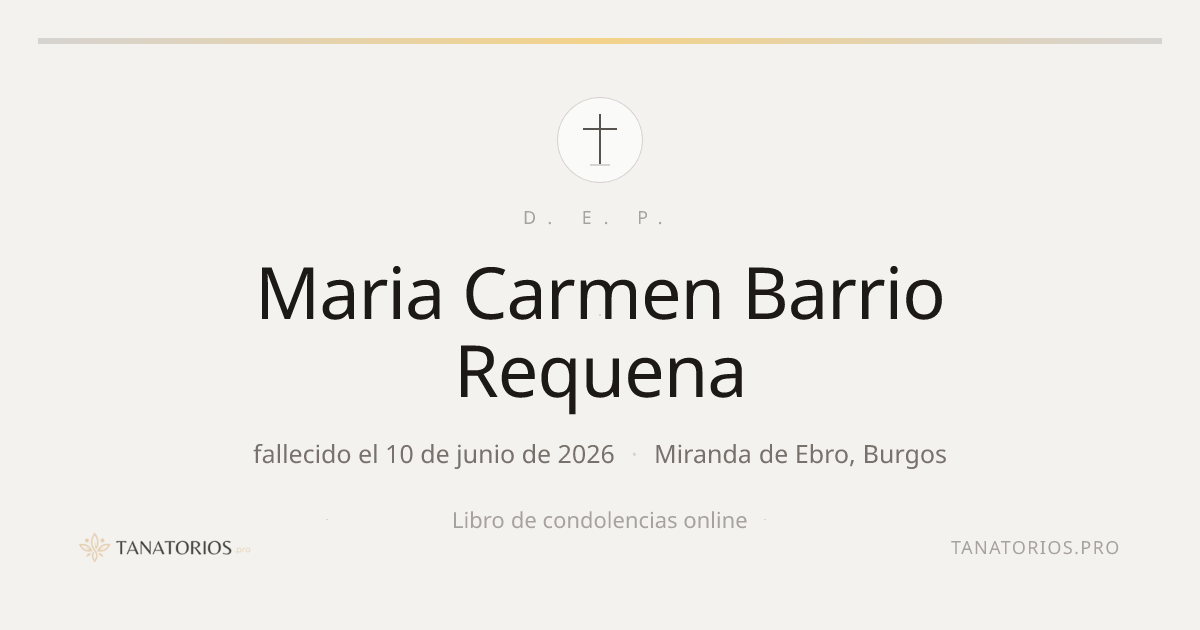 Memorial de Maria Carmen Barrio Requena