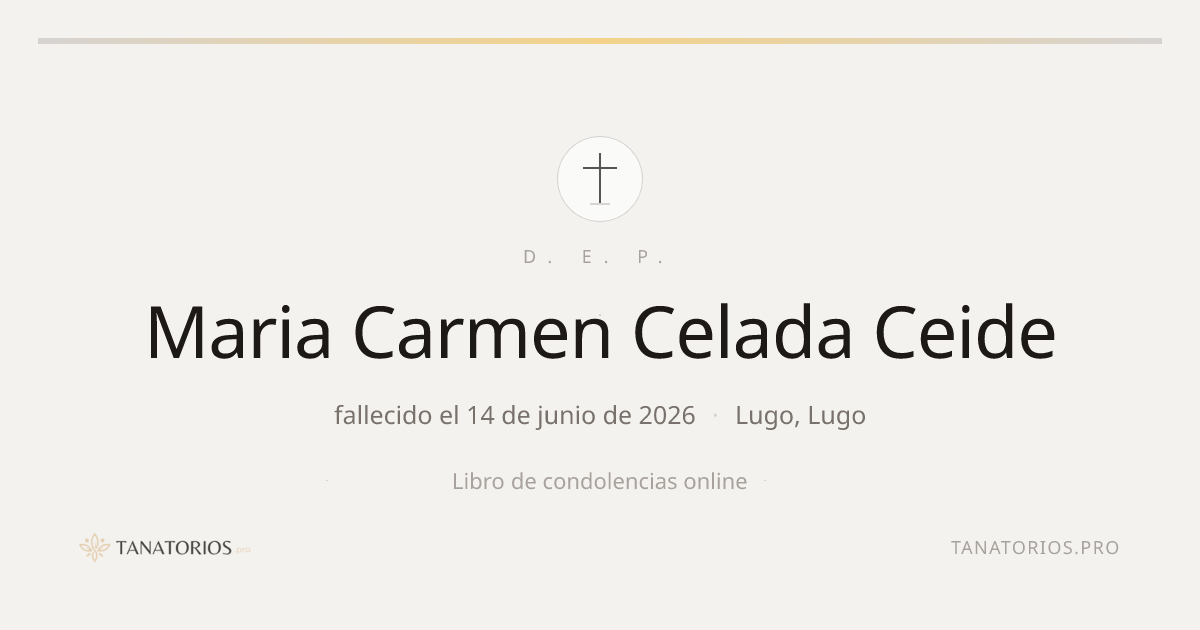 Memorial de Maria Carmen Celada Ceide