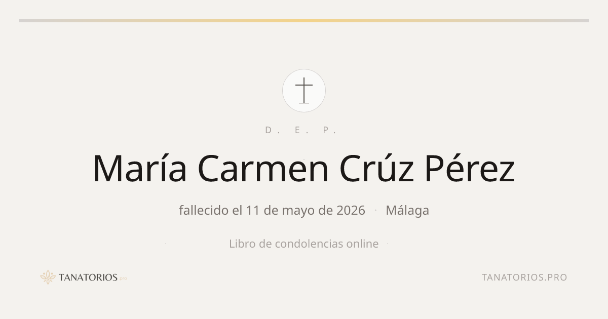 Memorial de María Carmen Crúz Pérez