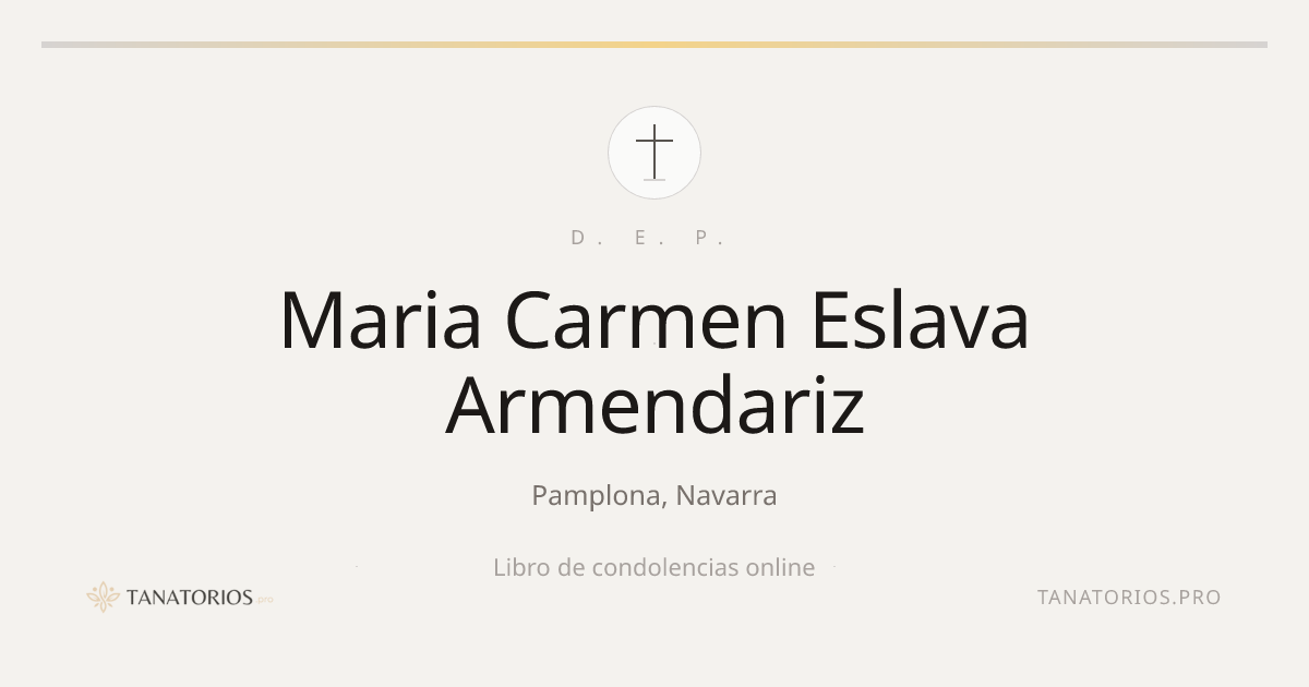 Memorial de Maria Carmen Eslava Armendariz