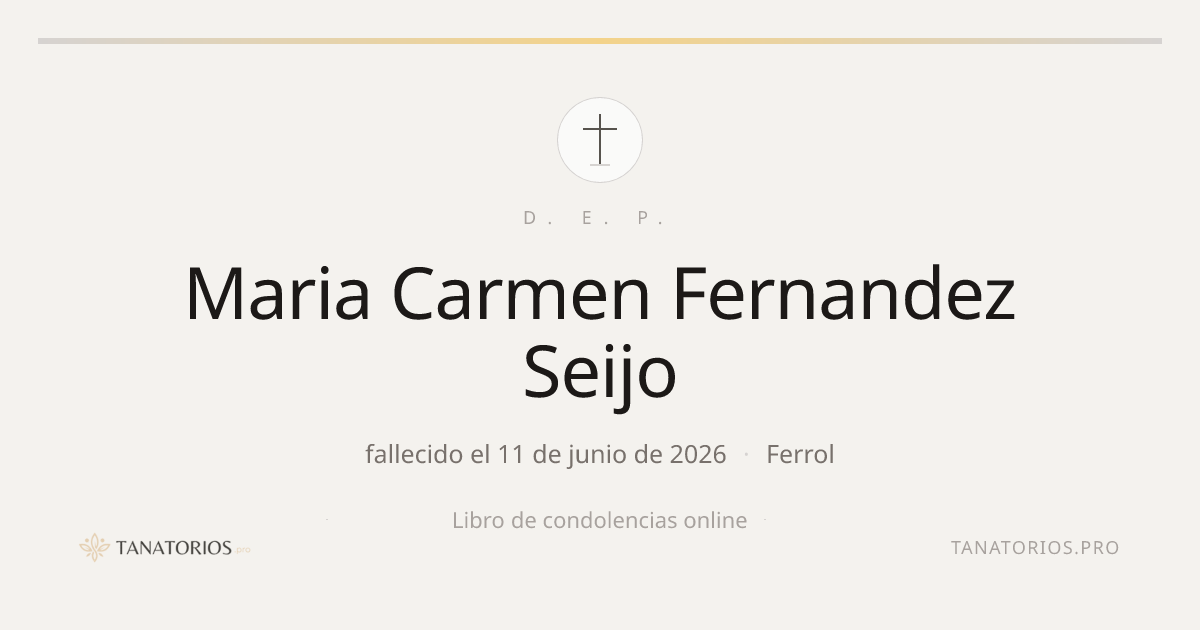 Memorial de Maria Carmen Fernandez Seijo