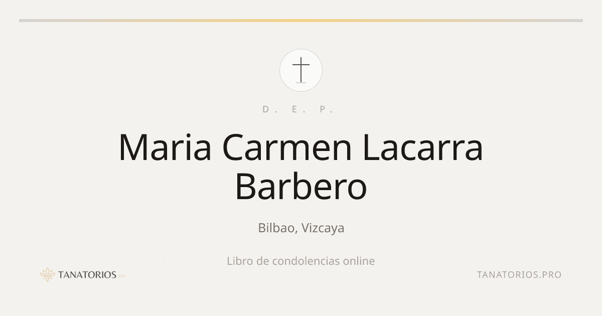 Memorial de Maria Carmen Lacarra Barbero