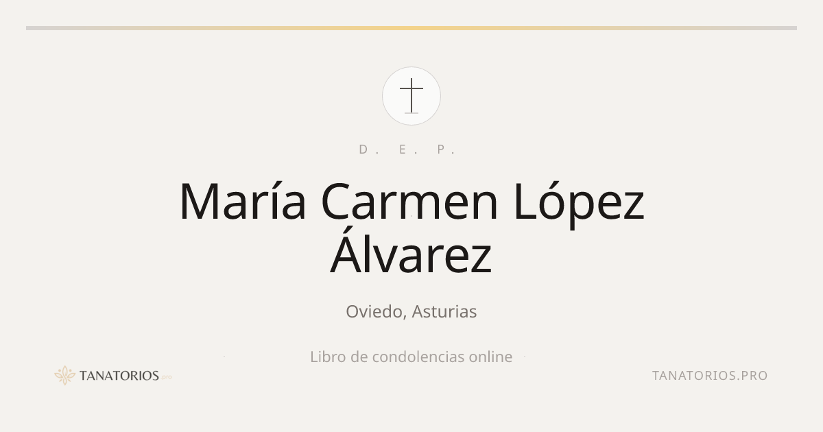 Memorial de María Carmen López Álvarez
