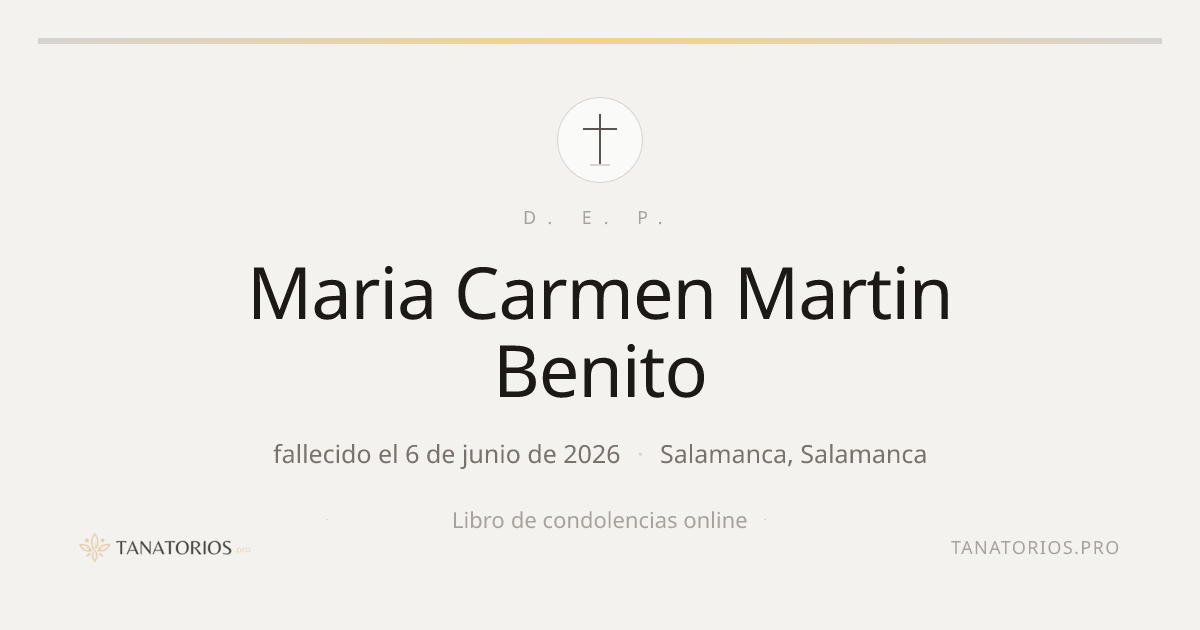 Memorial de Maria Carmen Martin Benito