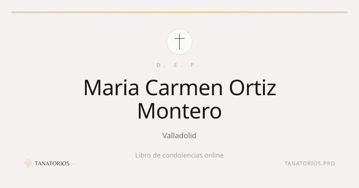 Memorial de Maria Carmen Ortiz Montero