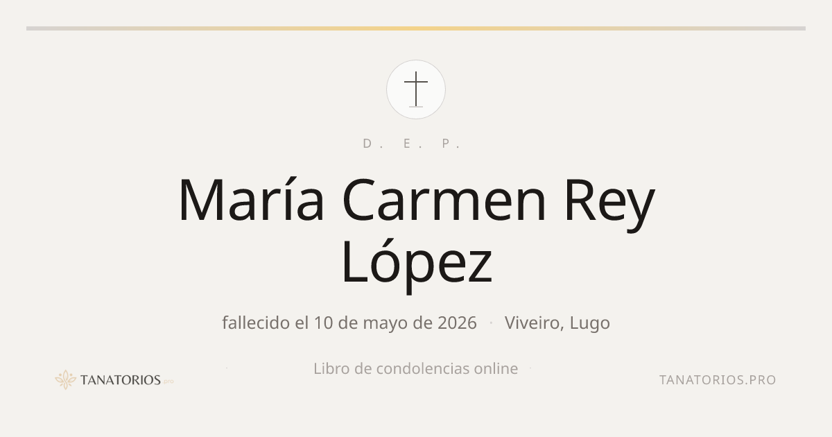 Memorial de María Carmen Rey López