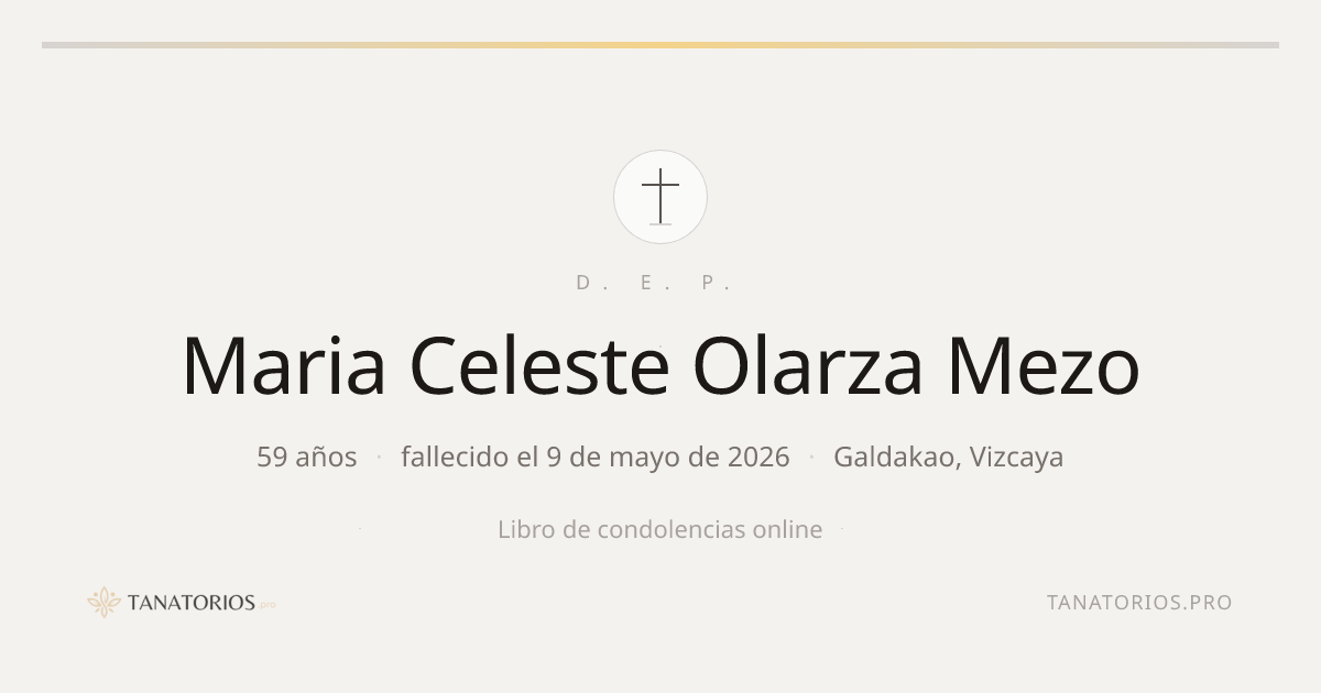 Memorial de Maria Celeste Olarza Mezo