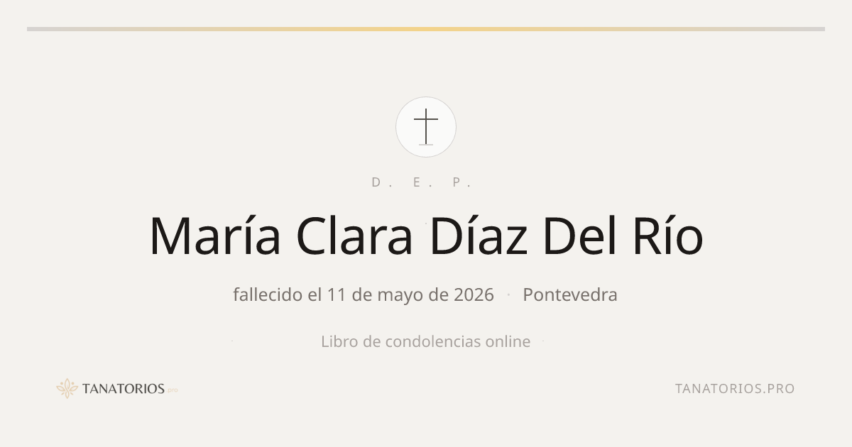 Memorial de María Clara Díaz Del Río