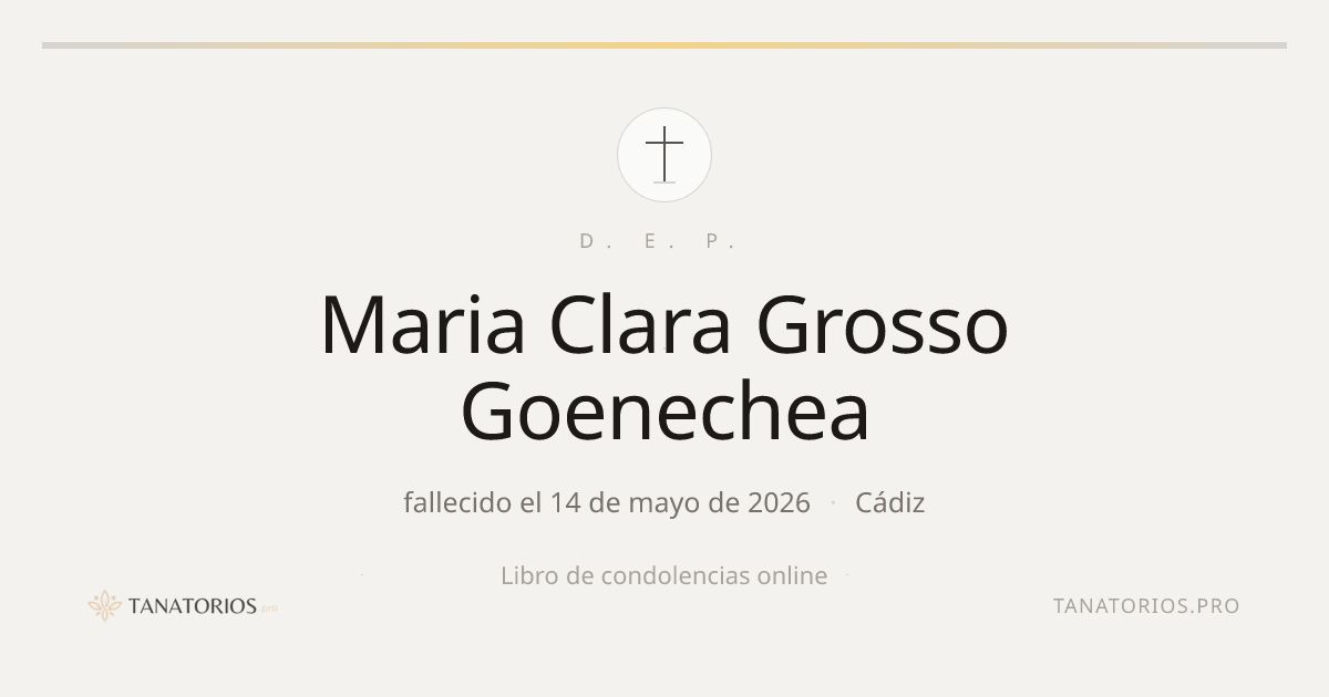 Memorial de Maria Clara Grosso Goenechea