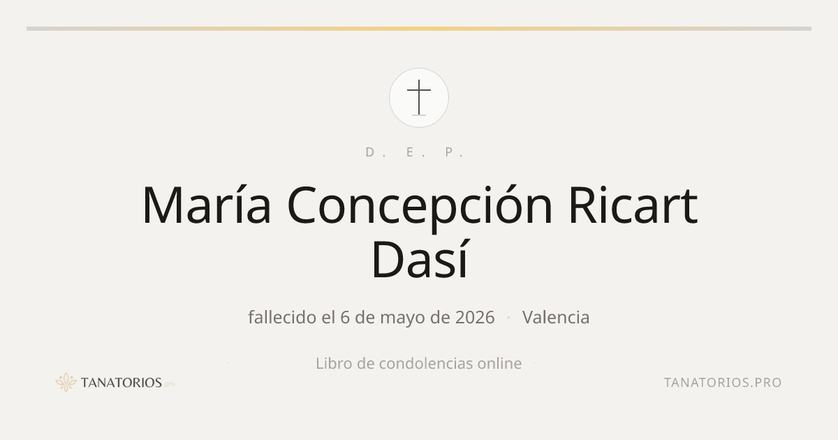 Memorial de María Concepción Ricart Dasí