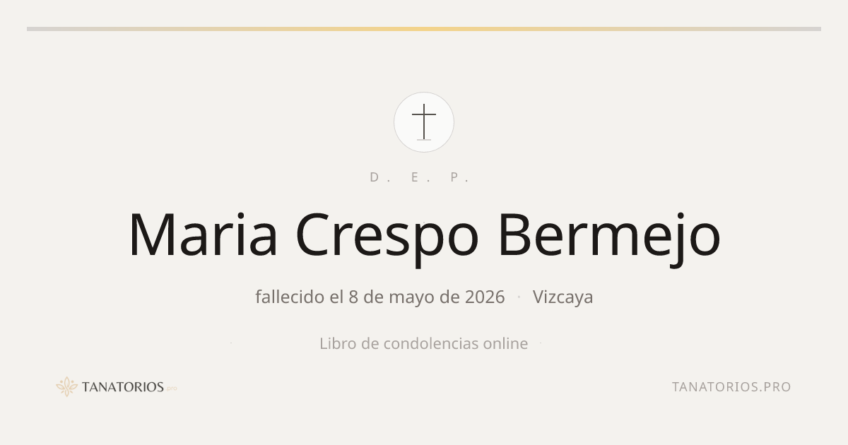 Memorial de Maria Crespo Bermejo