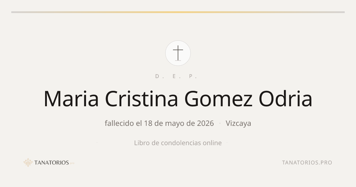 Memorial de Maria Cristina Gomez Odria