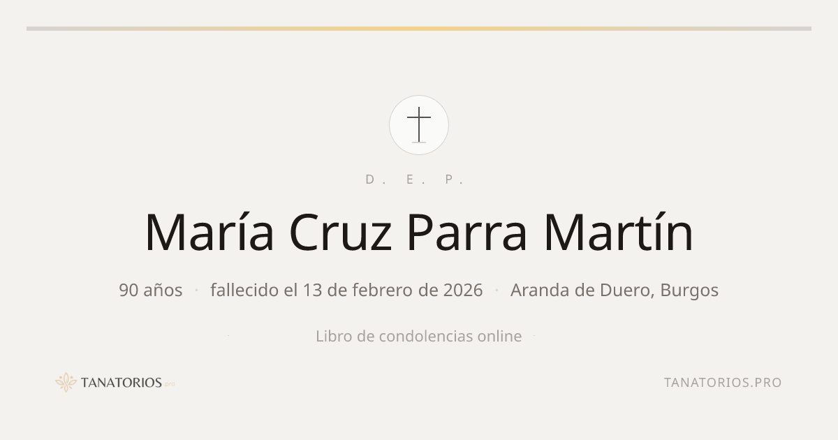 Memorial de María Cruz Parra Martín