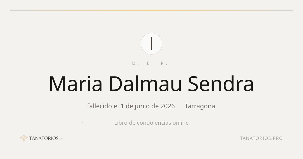 Memorial de Maria Dalmau Sendra