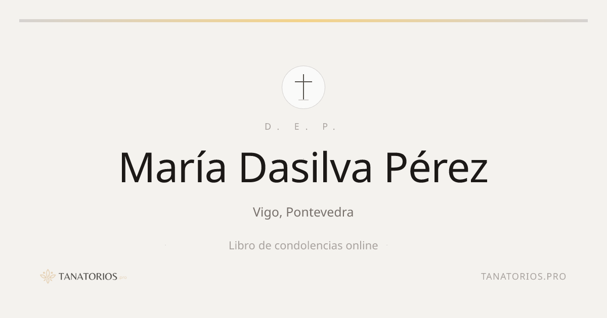 Memorial de María Dasilva Pérez