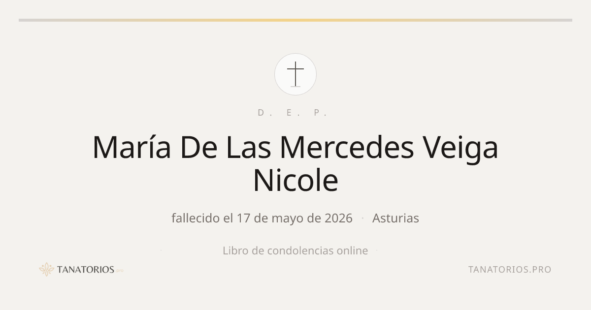 Memorial de María De Las Mercedes Veiga Nicole