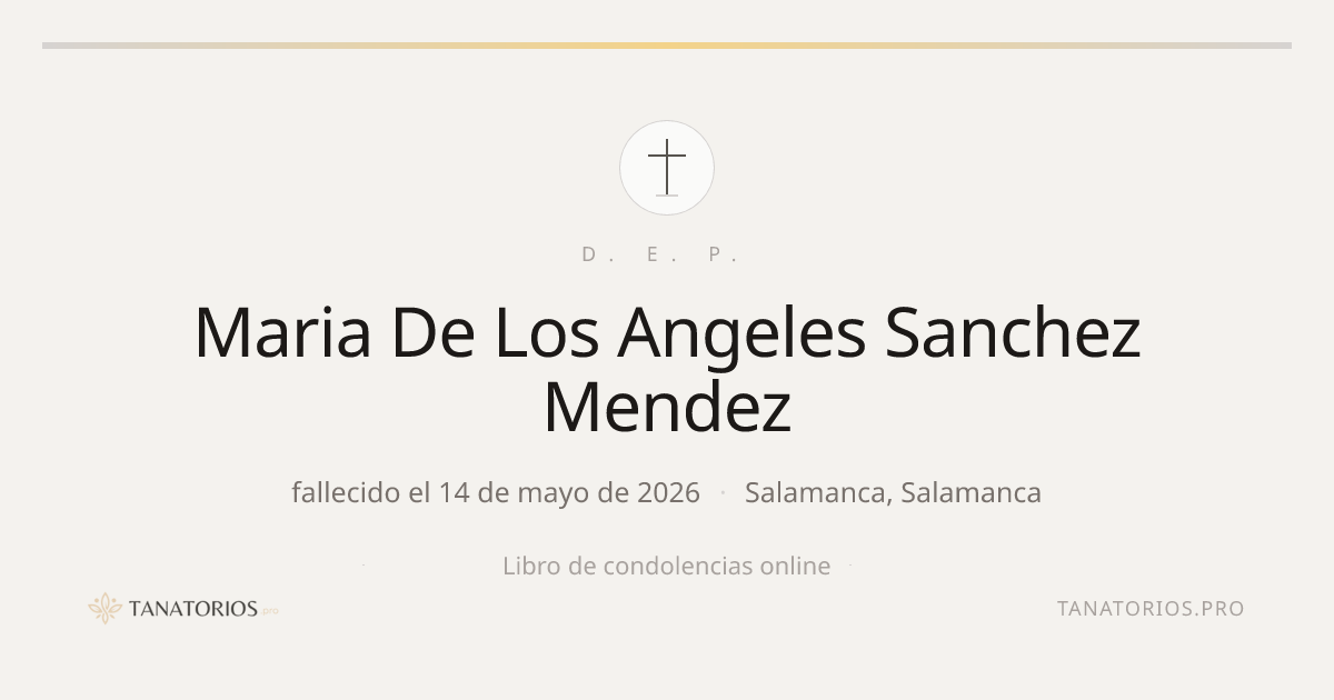 Memorial de Maria De Los  Angeles Sanchez Mendez