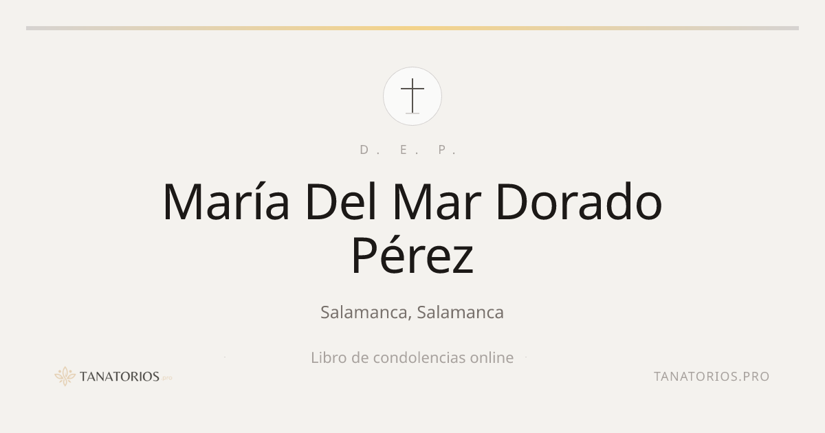 Memorial de María Del Mar Dorado Pérez