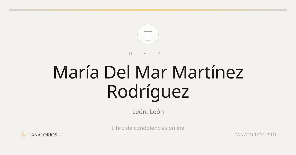 Memorial de María Del Mar Martínez Rodríguez
