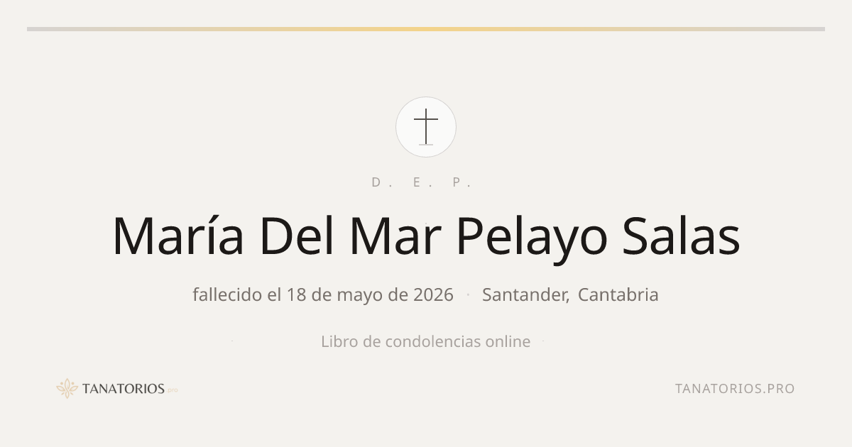 Memorial de María Del Mar Pelayo Salas
