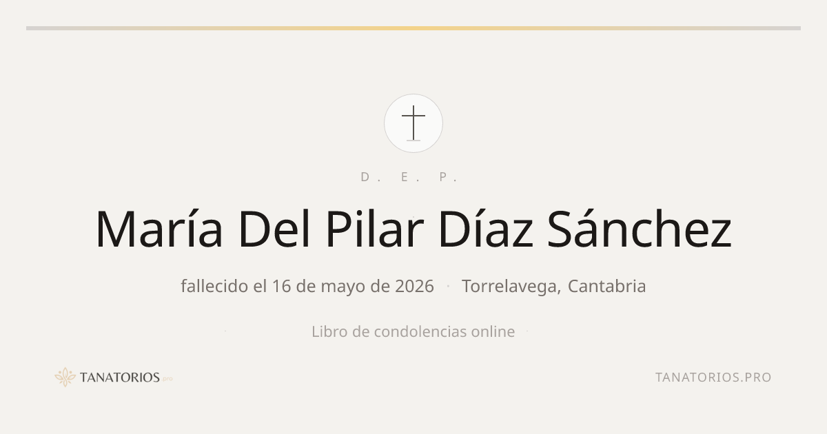 Memorial de María Del Pilar Díaz Sánchez