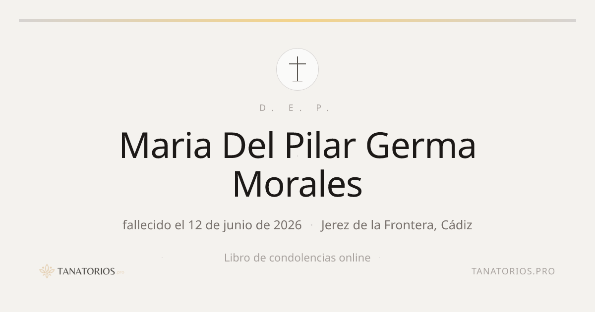 Memorial de Maria Del Pilar Germa Morales